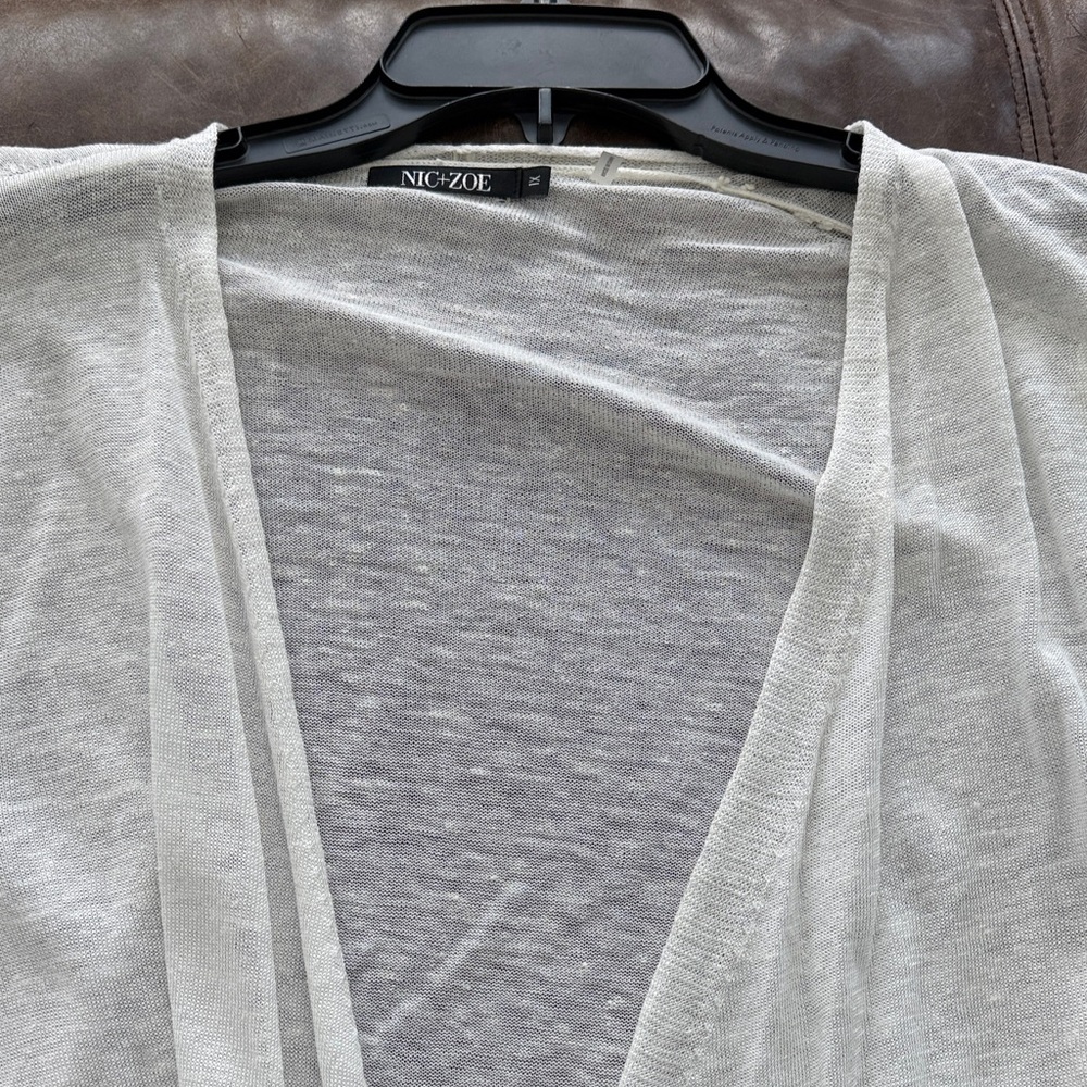 NIC+ZOE white Cardigan